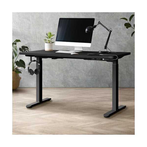 Standing Desk Dual Motor Adjustable 140cm Black