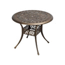Garden Table Bronze Cast Aluminium Dining Table 75cm