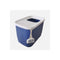 Xxl Top Entry Cat Litter Box No Mess Large Enclosed Covered Dark Blue
