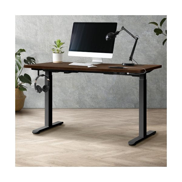 Standing Desk Dual Motor Adjustable 140cm Black