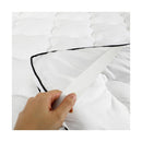 Mattress Topper Microfibre Luxury Pillowtop Protector Pad Cover Double