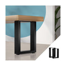 Table Legs X2 Metal Rectangle DIY 40x30cm