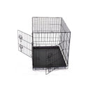 48 Inch Collapsible Metal Pet Dog Crate Cat Rabbit Cage With Mat