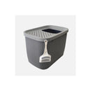 Xxl Top Entry Cat Litter Box No Mess Large Enclosed Covered Kitty Tray