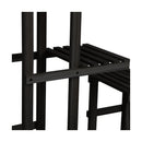 Plant Stand 6 Tiers Wooden Shelving Black