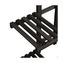 Plant Stand 6 Tiers Wooden Shelving Black