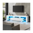 Tv Cabinet Led Rgb Gloss White 180Cm