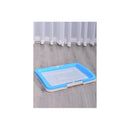 Large Portable Dog Potty Training Tray Loo Pad Mat Blue