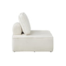 Modular Armless Sofa Sherpa White