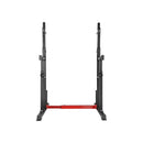 Adjustable Squat Rack Barbell Bar Stand Black