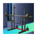 Adjustable Squat Rack Barbell Bar Stand Black