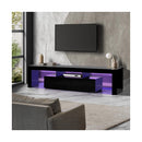 Tv Cabinet Led Rgb Gloss Black 180Cm