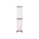 Outdoor Storage Cabinet Adjustable Lockable Tall Beige