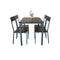 5 Piece Kitchen Dining Room Table And Chairs Set Furniture Black
