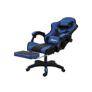 Led Gaming Chair With Massage And Recline Pu Leather Office Chair