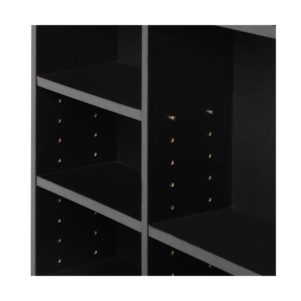 Media Display Shelf 1044 CD/DVD Adjustable Black