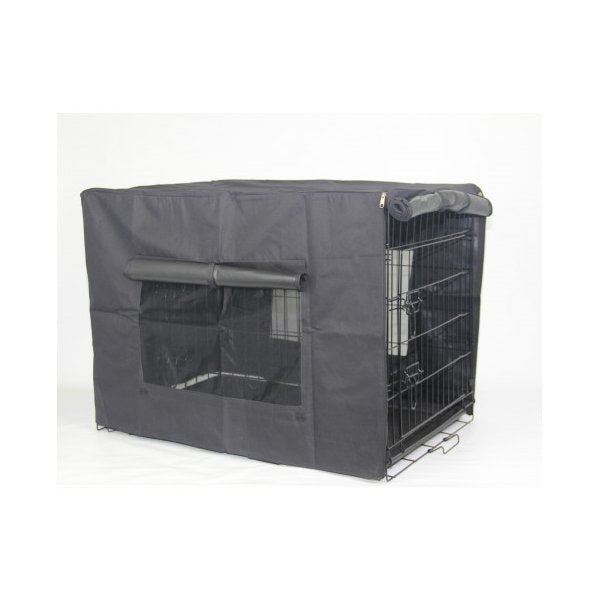 42 Inch Portable Foldable Dog Cat Crate Pet Rabbit Cage With Cover
