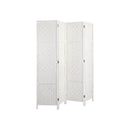 4 Panel Room Divider Privacy Screen White
