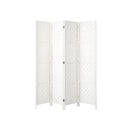 4 Panel Room Divider Privacy Screen White