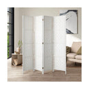 4 Panel Room Divider Privacy Screen White