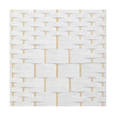 4 Panel Room Divider Privacy Screen White