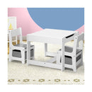 Kids Table and Chairs Set with Toys Storage Box Grey