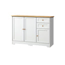 Sideboard with 2 Drawers and 2 Cabinet White&Wood