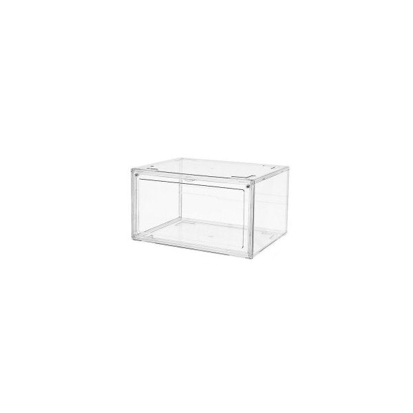 Shoe Display Box Clear Container Stackable Boxes Storage Case