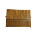 Outdoor Wooden Storage Bench Waterproof Top