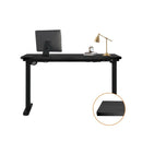 Standing Desk Top with Drilled Hole Black 140x70cm
