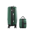 2PCS Luggage Set TSA Lock Hard Case Green