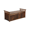Wooden Storage Bench Waterproof Top Cover