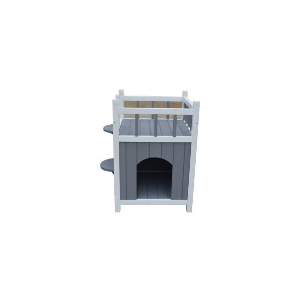 Cat Shelter Condo With Escape Door Rabbit Kitty House Cave