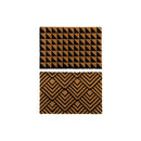 2 X Doormat For Front Door Cursive Natural Coconut Coir Geometric