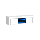 Tv Cabinet Rgb Led Gloss 130Cm White