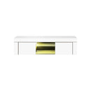 Tv Cabinet Rgb Led Gloss 130Cm White