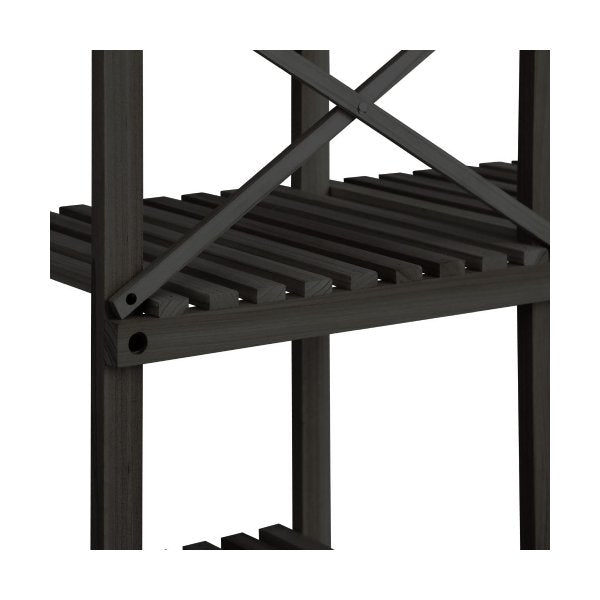 Plant Stand 6 Tiers Flower Pots Rack Black