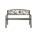 Garden Bench 3 Seater Bird Pattern Bronze