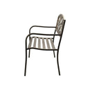 Garden Bench 3 Seater Bird Pattern Bronze