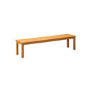 190cm Garden Bench Slatted Seat 4 Seater Wooden