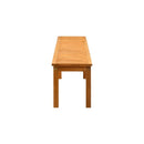 190cm Garden Bench Slatted Seat 4 Seater Wooden