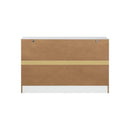 6 Chest of Drawers Aluminum Handles White