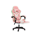 Gaming Chair 7 Rgb Led 8 Point Massage Racing Recliner Office Computer