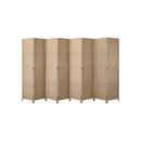8 Panel Room Divider Privacy Screen Wood