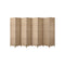 8 Panel Room Divider Privacy Screen Wood