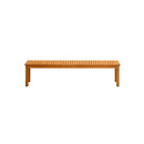 190cm Garden Bench Slatted Seat 4 Seater Wooden