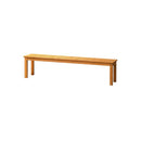 190cm Garden Bench Slatted Seat 4 Seater Wooden