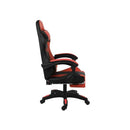 Led Gaming Chair With Massage Pu Leather Adjustable 160Kg Capacity