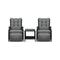 Sun Lounge Outdoor Recliner&Table Set of 3 Black