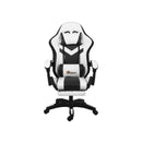 Led Gaming Chair With Massage Pu Leather Adjustable 160Kg Capacity